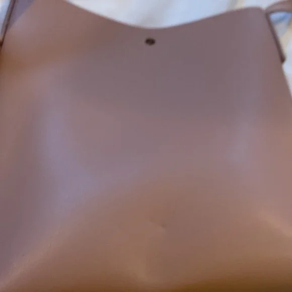 Samara Anthropologie Blush Color X body EUC, Vegan Leather gold button closure! - Picture 13 of 14